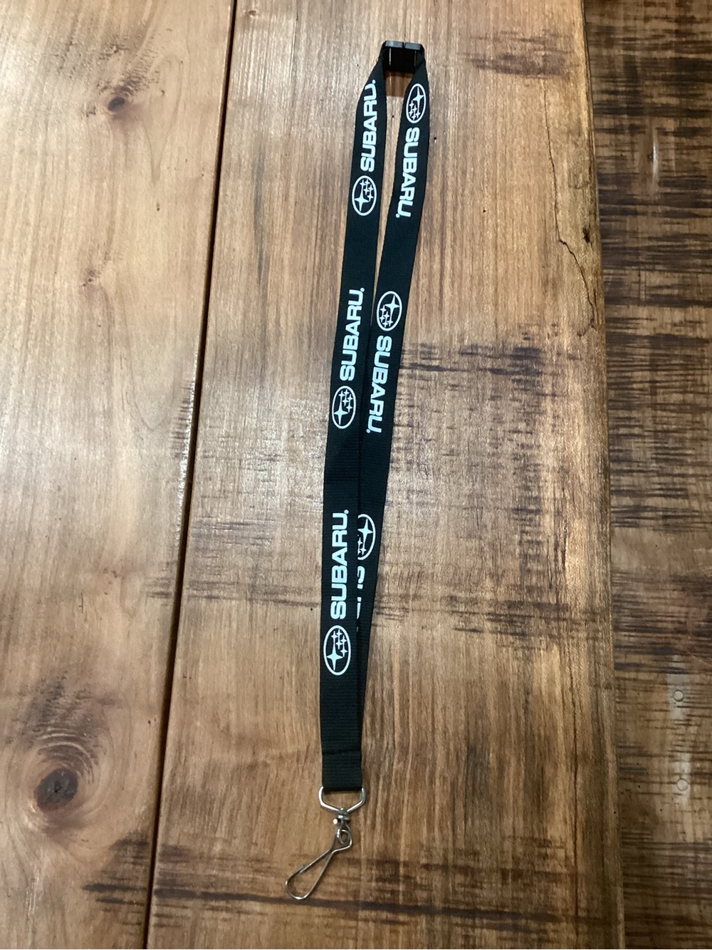 Black Subaru Logo Lanyard